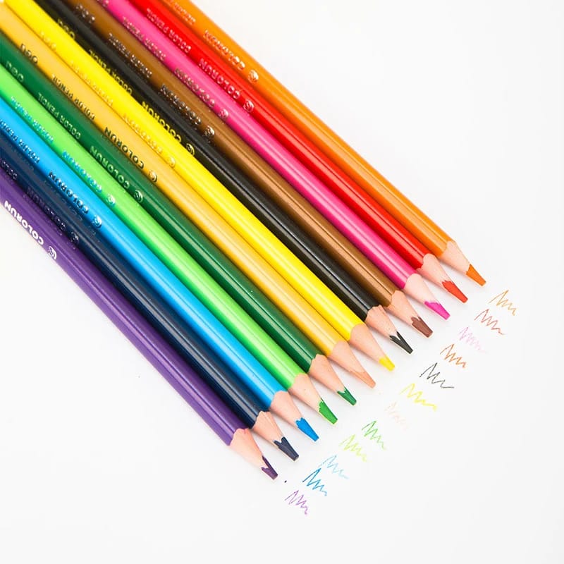 Deli Color Run Pencil Colors Set Of 12