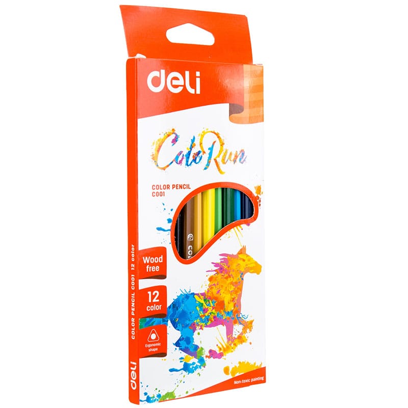 Deli Color Run Pencil Colors Set Of 12