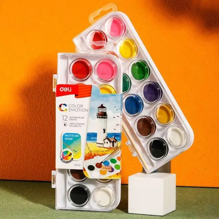 Deli Color Emotion Watercolor Set Of 12