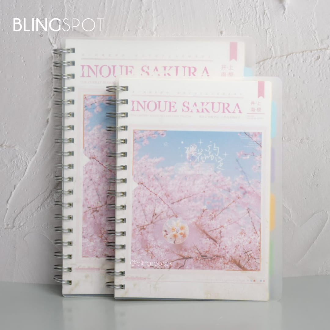 Sakura Flower Series  Spiral - Notebook / Journal