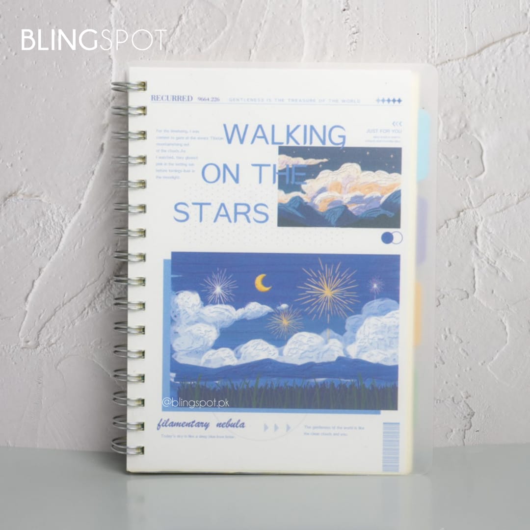Walking On the Stars Spiral  - Notebook / Journal