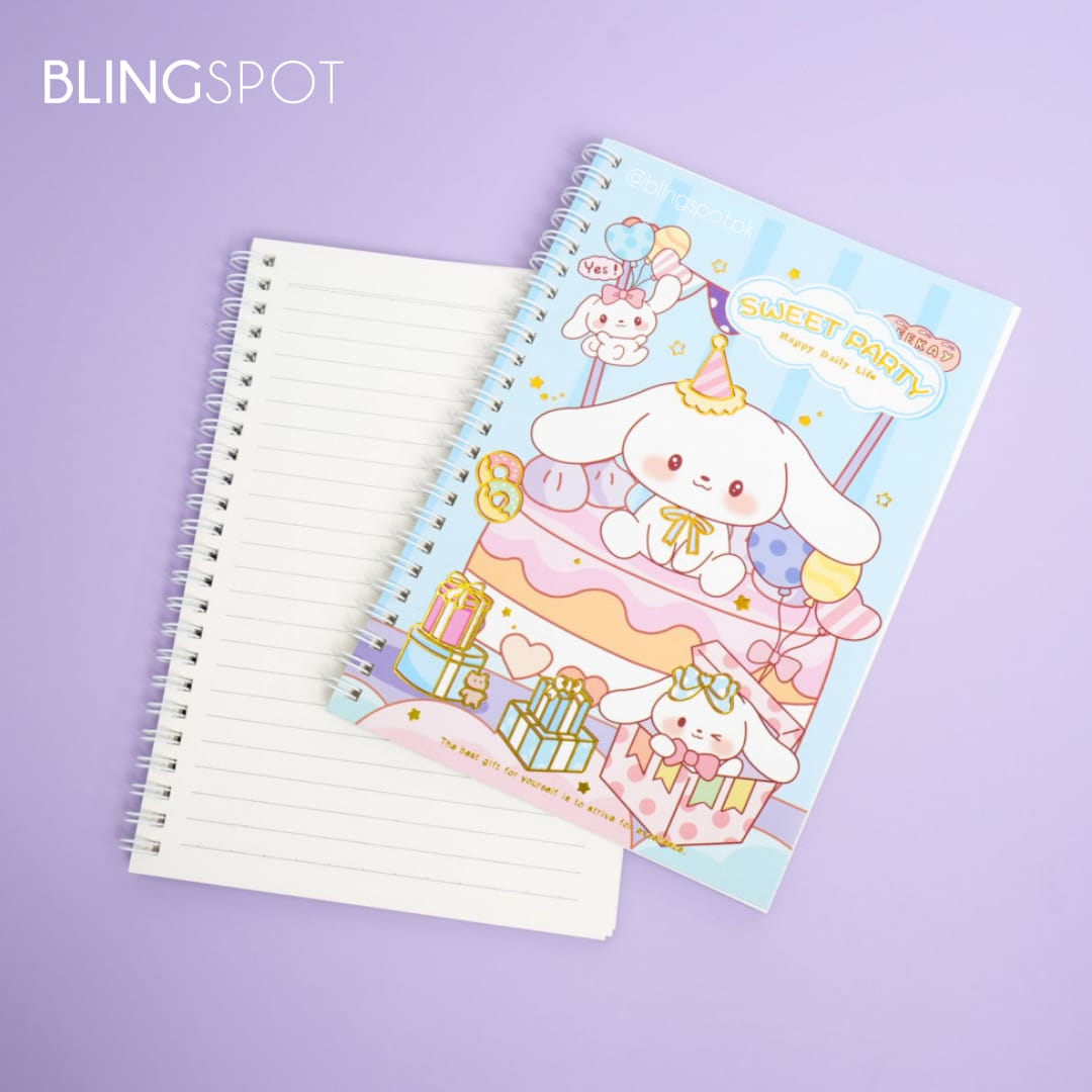 Sanrio Characters Gold Foiled Spiral - Notebook Journal