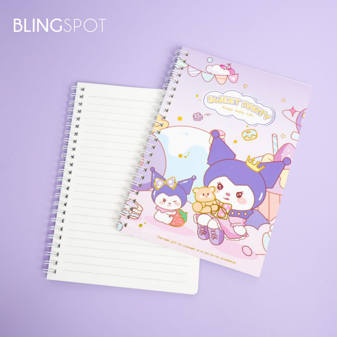Kuromi Spiral Bound Notebook Journal Diary Gift for Fans Kuromi Neko