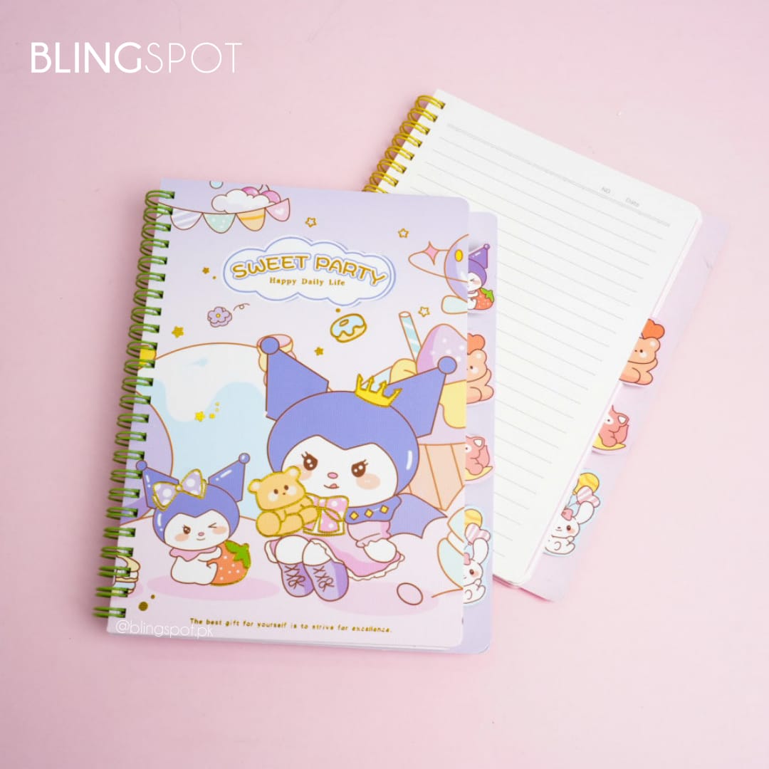 Kuromi Characters  Spiral Notebook / Journal - Style 2