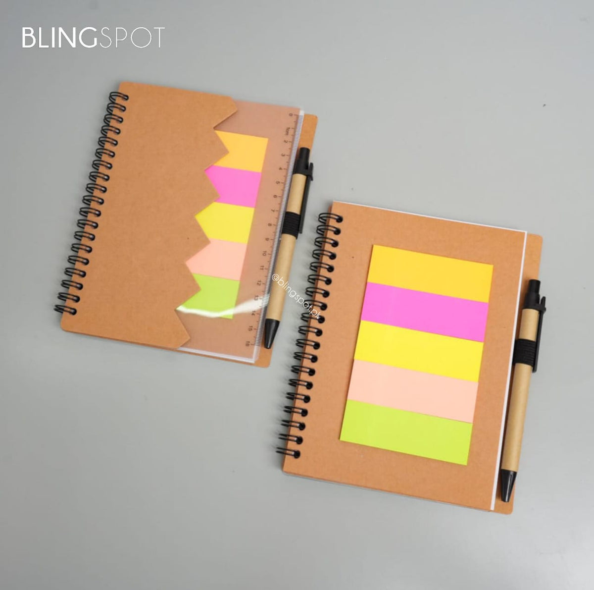 Kraft Series Spiral Notebook / Journal Set - Style 3