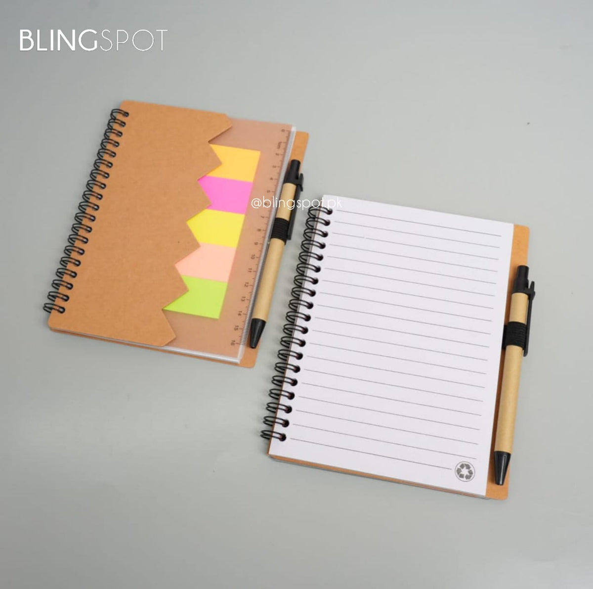Kraft Series Spiral Notebook / Journal Set - Style 3