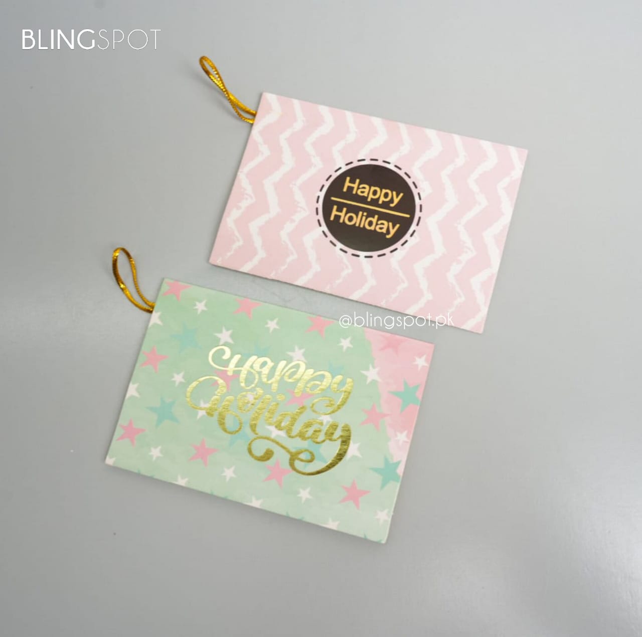 Happy Holiday Gold Foiled - Greeting Card