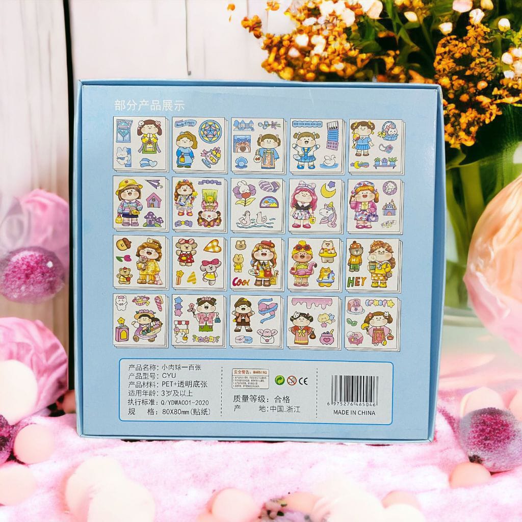 Kawaii Sticker Set Of 100 Sheets - Style 8