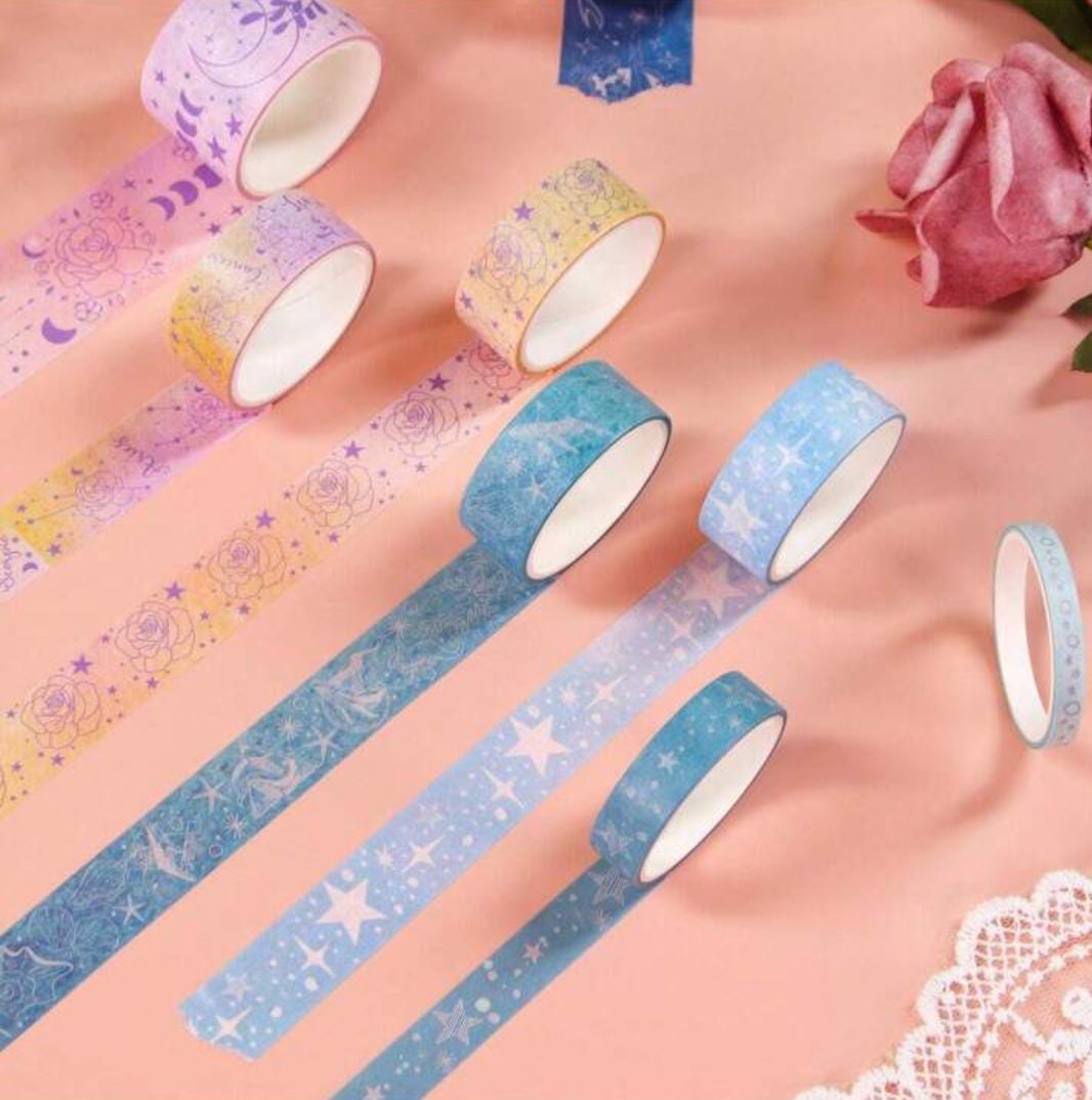 Fantasy Moon & Stars Washi Tape Set Of 10