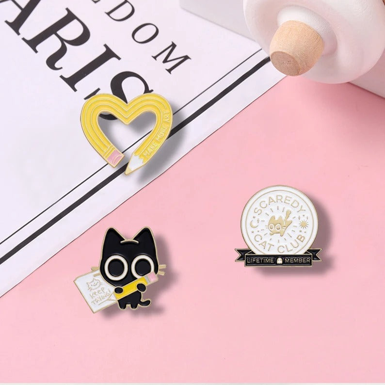 Keep Trying Cat Club - Enamel Pin