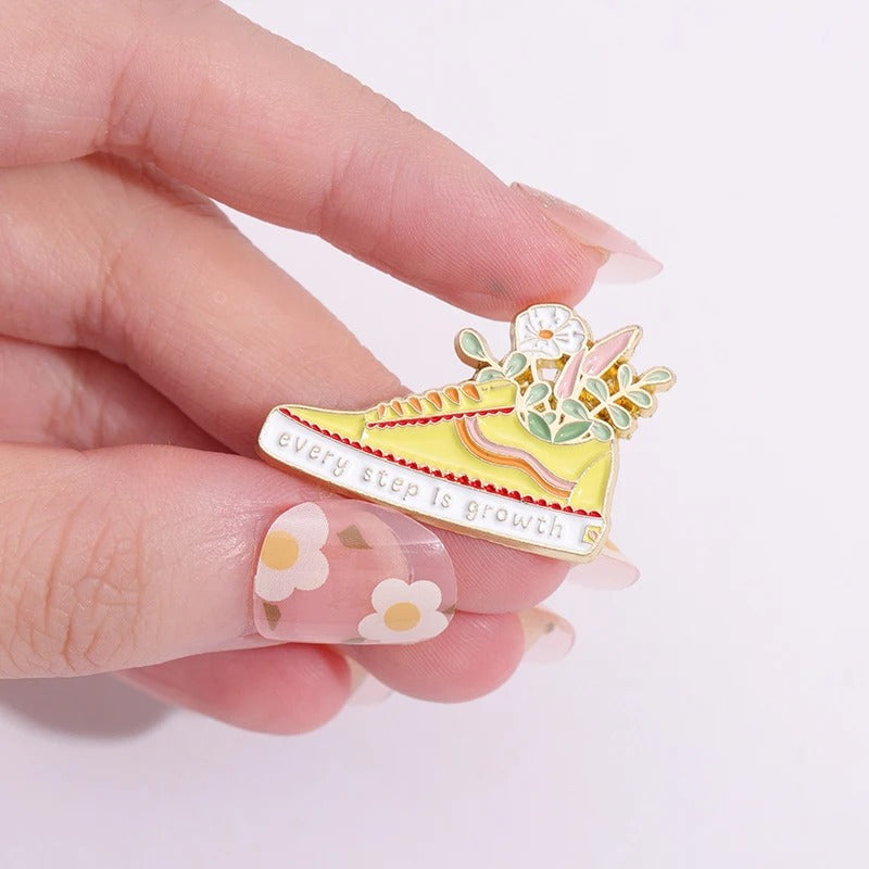 Every Step Is Growth  - Enamel Pin