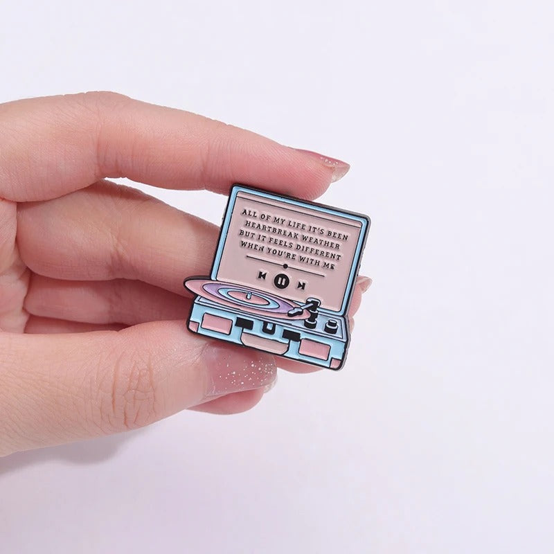 Pink Retro Accessories - Enamel Pin