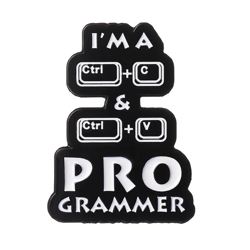 Coding Programmer - Enamel Pin - The Blingspot Studio