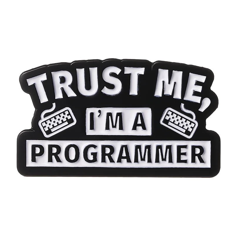 Coding Programmer - Enamel Pin - The Blingspot Studio
