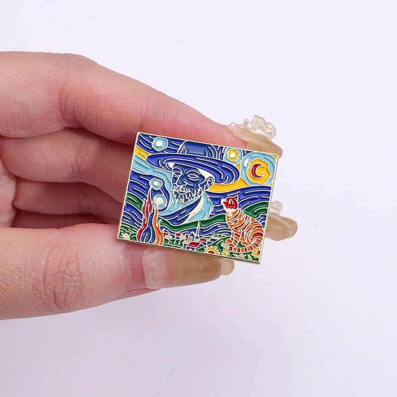 Van Gogh Series Enamel Pin - Style 3