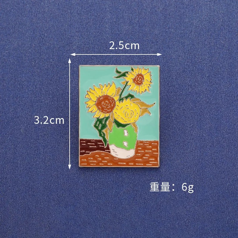 Van Gogh Series Enamel Pin - Style 4