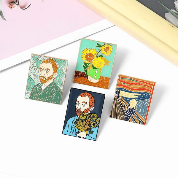 Van Gogh Series Enamel Pin - Style 4