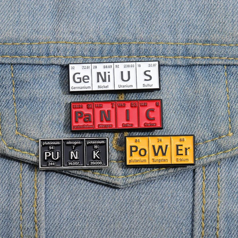 Chemical Elements  - Enamel Pin