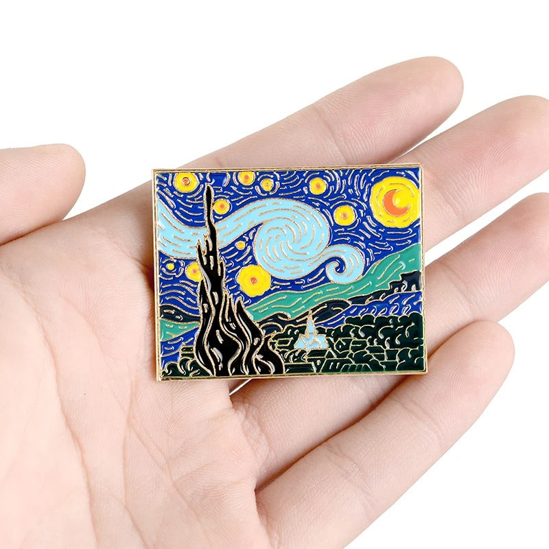 Van Gogh Series Enamel Pin - Style 5