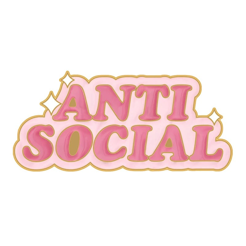 Anti Social - Enamel Pin