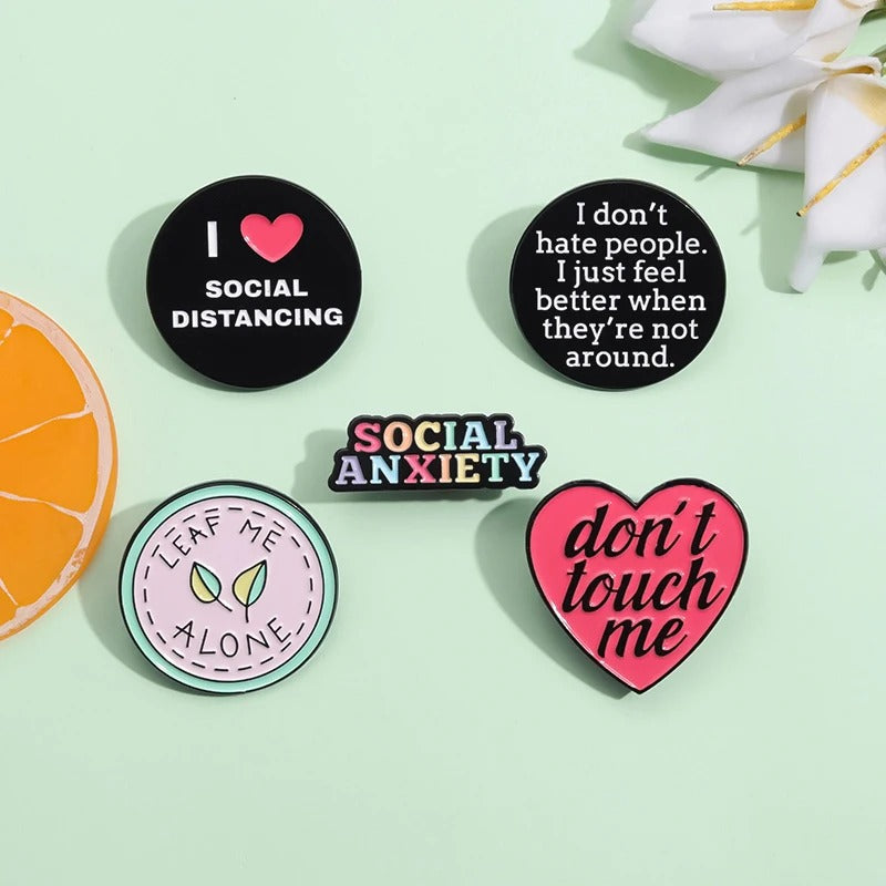 I ♥️ Social Distance - Enamel Pin