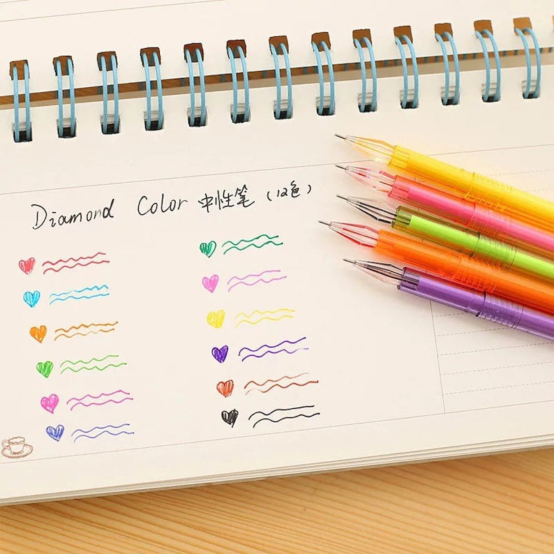 Diamond Multi Gel Pen Set Of 8