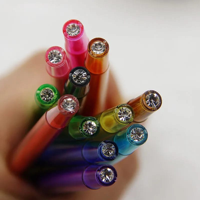 Diamond Multi Gel Pen Set Of 8