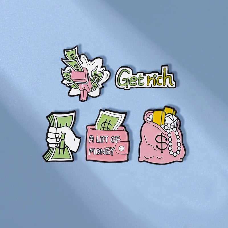 Pink Wallet - Enamel Pin