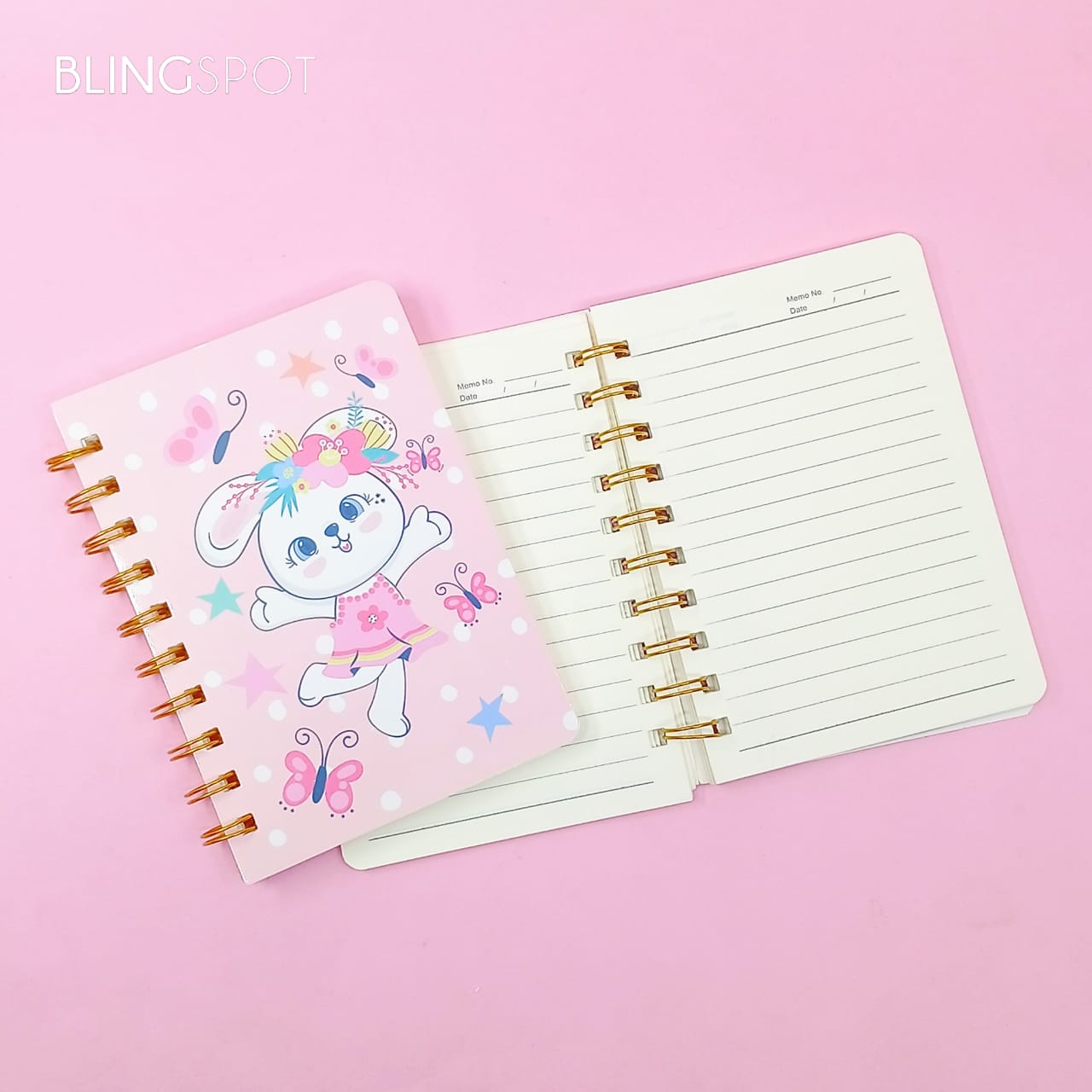 Happy Bunny  Spiral - Notebook / Journal