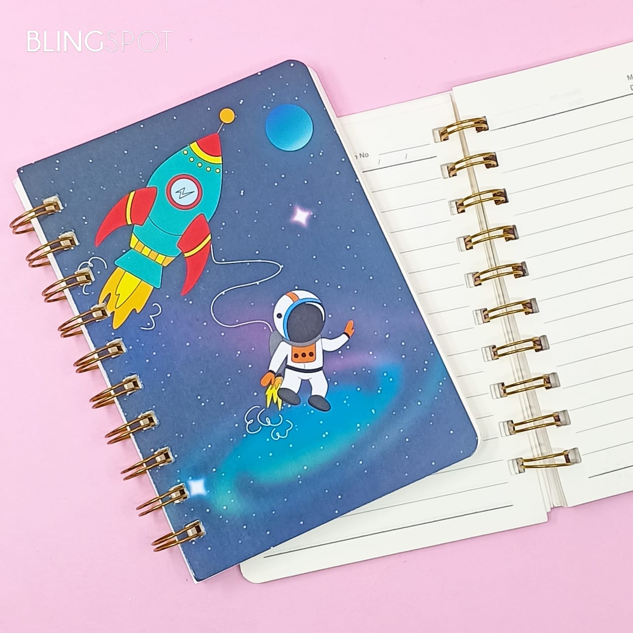 Space Explore Spiral - Notebook / Journal