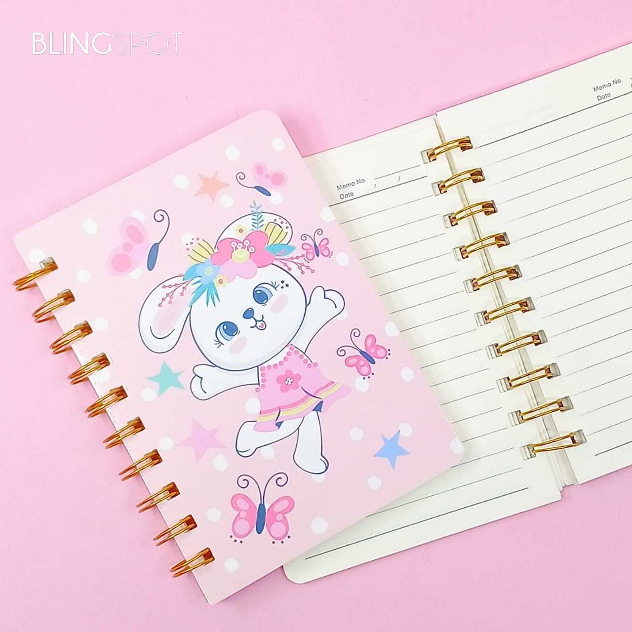 Happy Bunny  Spiral - Notebook / Journal