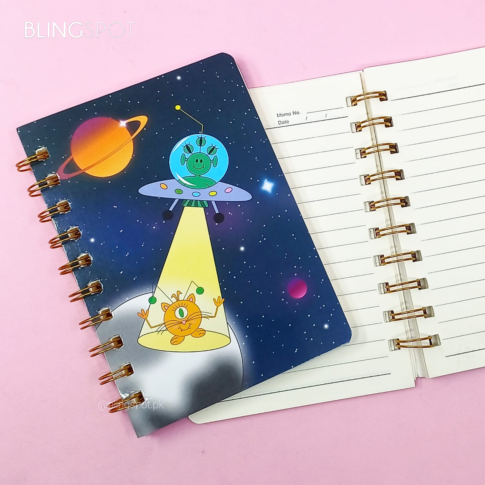 Alien On Planet Spiral - Notebook / Journal