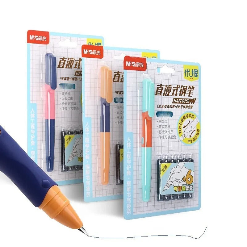 M&G Colored Fountain Ink Pen Set - Style 2