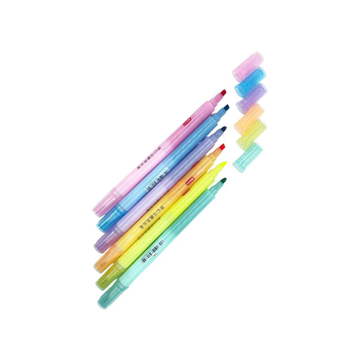 Double Sided Erasable Highlighter - Set Of 6