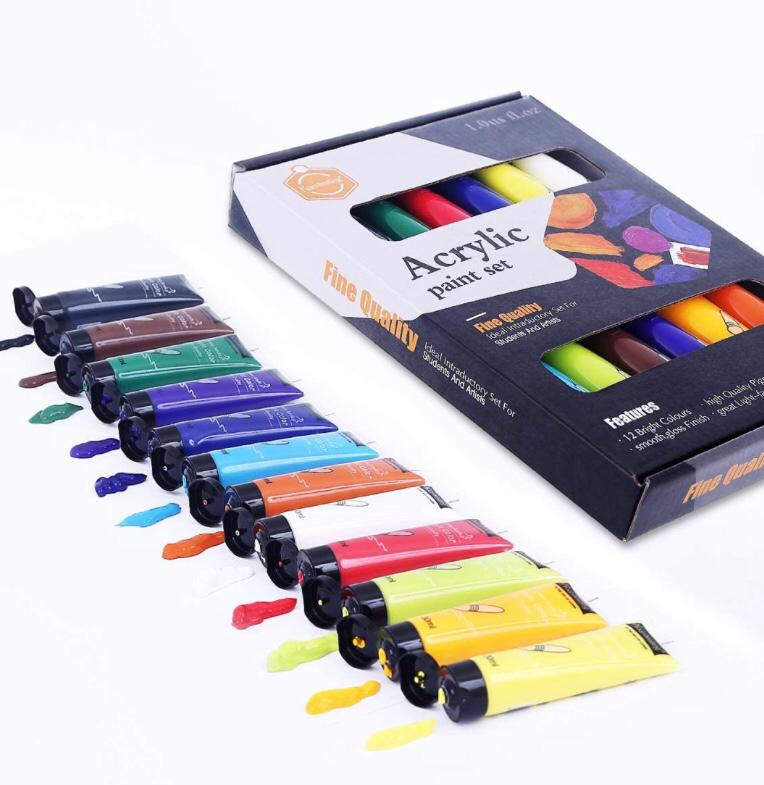 Keep Smiling 12 Premium Acrylic Paints 30ml