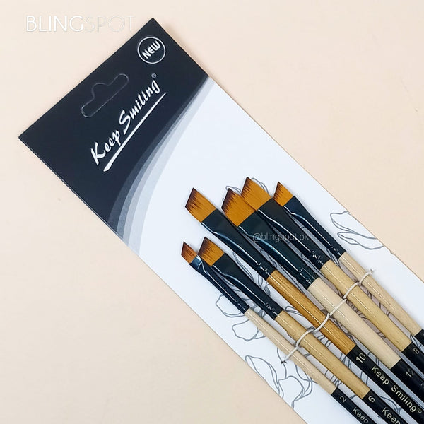 Keep Smiling Artist Brush Set Of 6 - Style 1