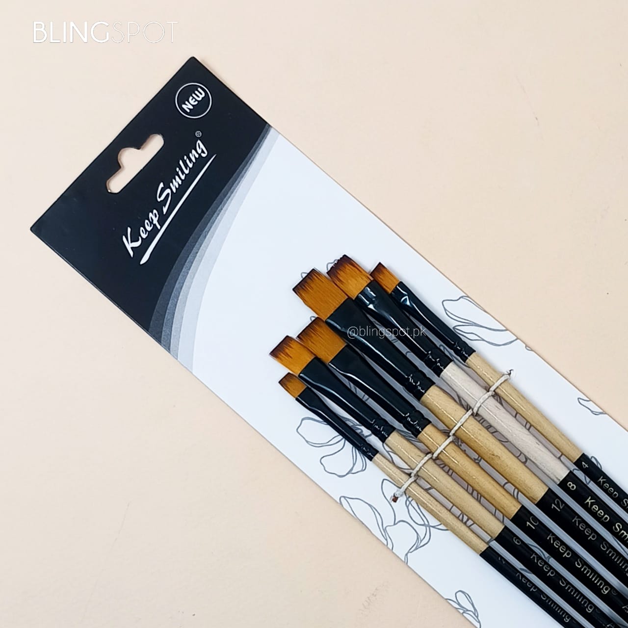 Keep Smiling Artist Brush Set Of 6 - Style 2