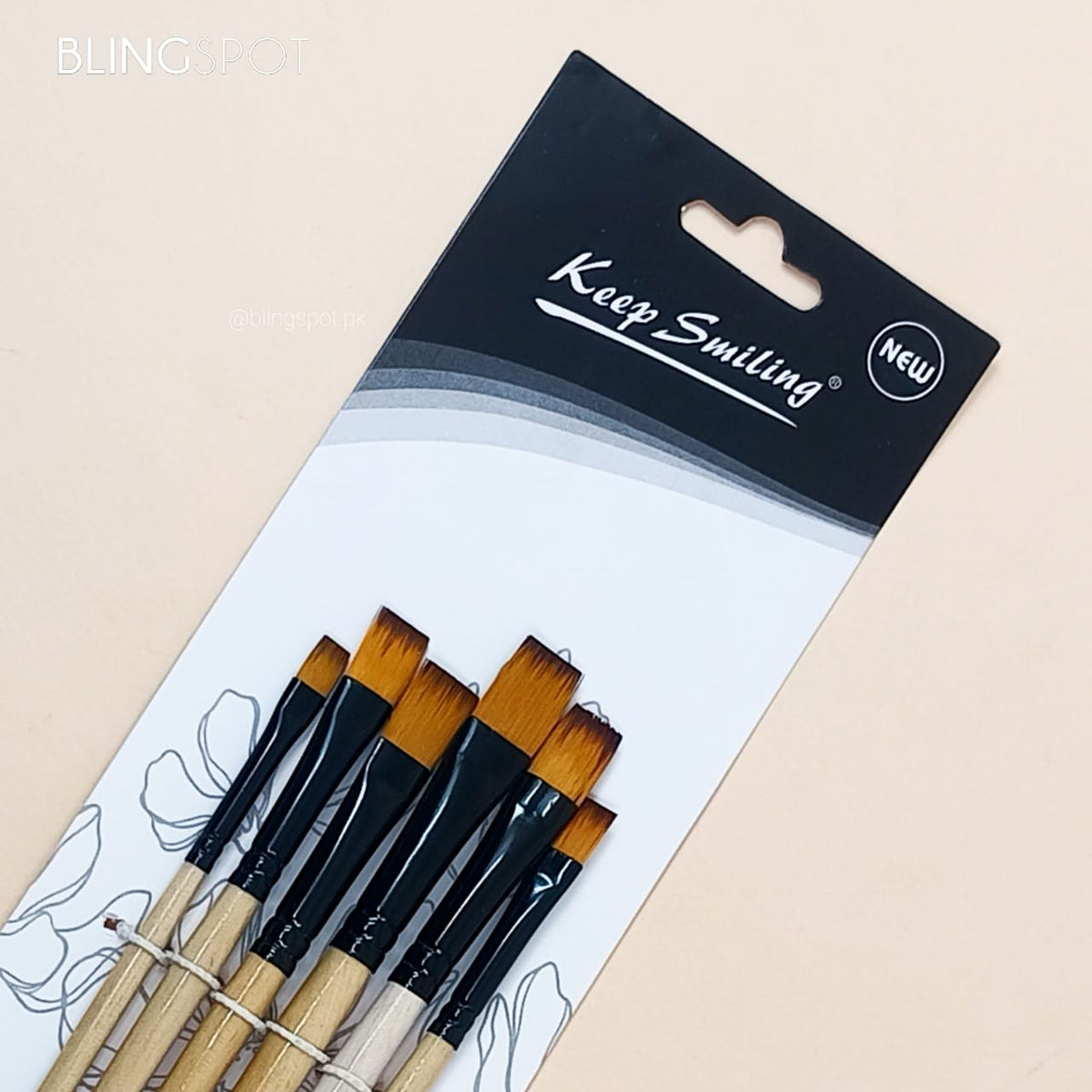 Keep Smiling Artist Brush Set Of 6 - Style 2