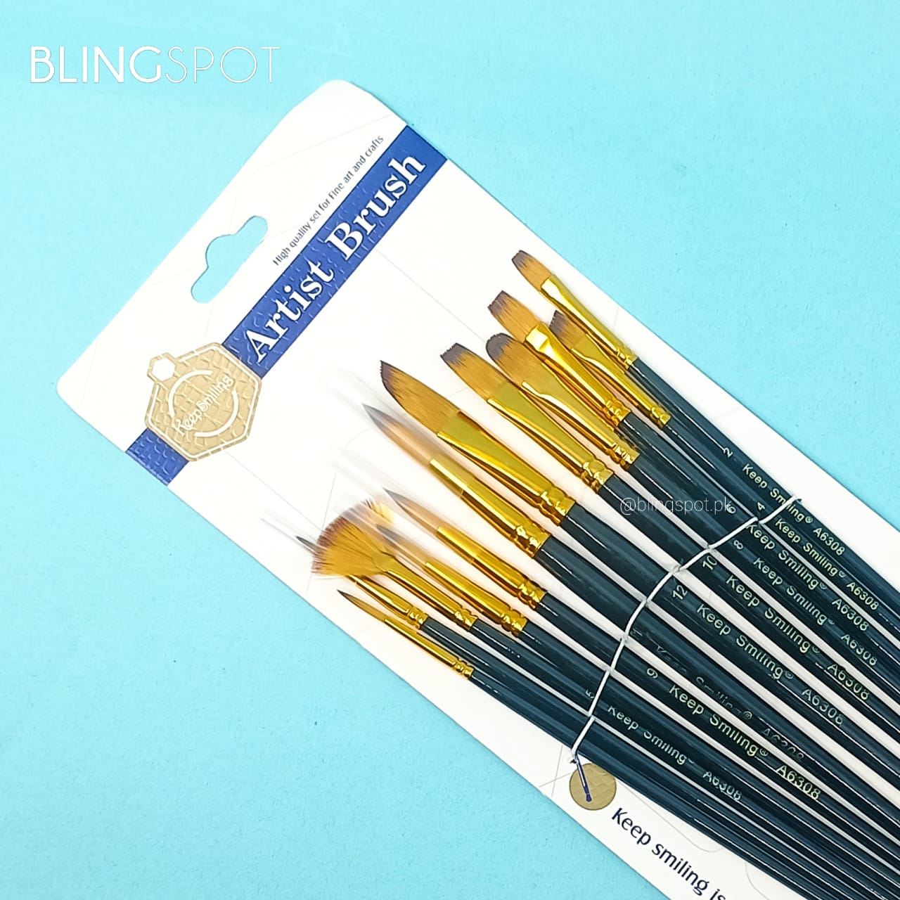 Keep Smiling Artist Brush Set Of 12