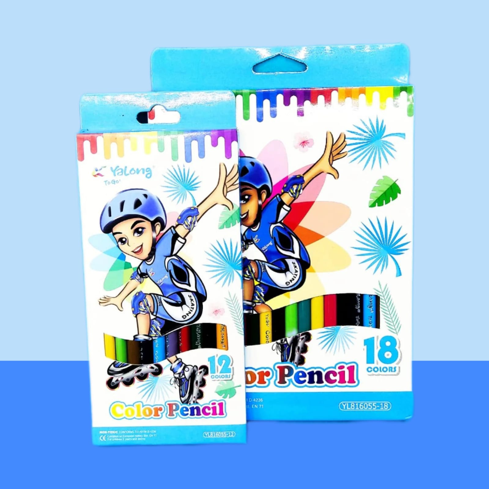 Yalong Color Pencils Set of 12 & 18 - Scratch & Dent Sale