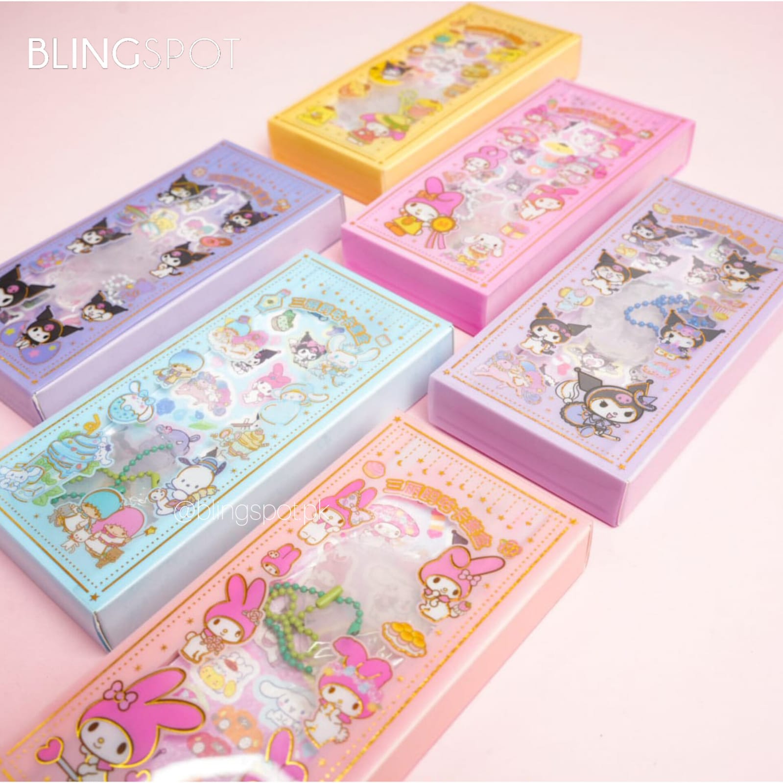 My Melody Kuromi Stickers Diy Keychain Box