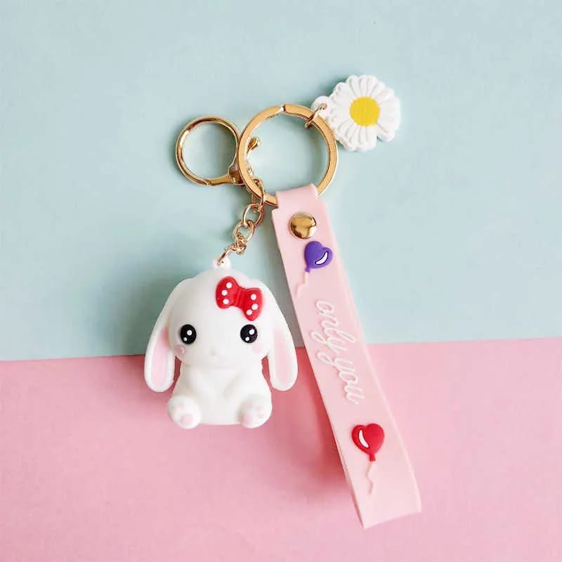 Cute Rabbit Gold - Key Ring