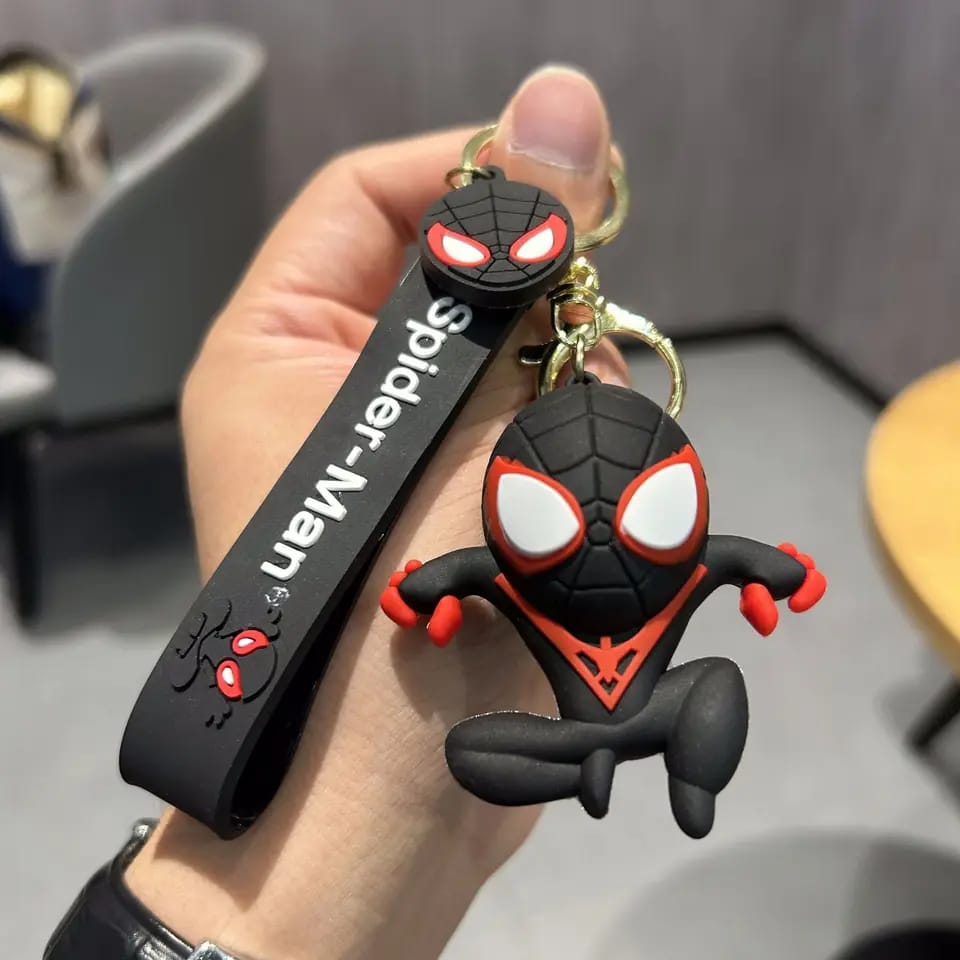 Black Spider-Man Gold - Key Ring