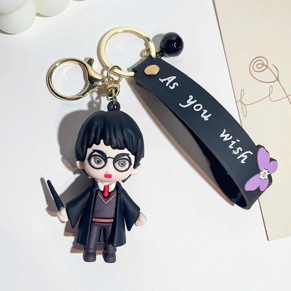 Harry Potter Characters  Gold - Key Ring