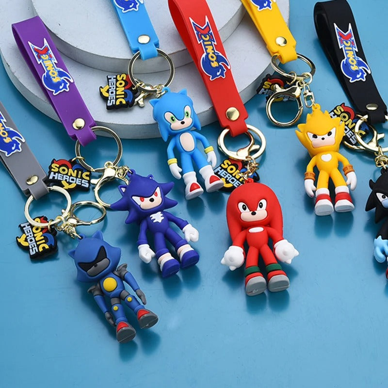 Sonic Characters Gold - Key Ring