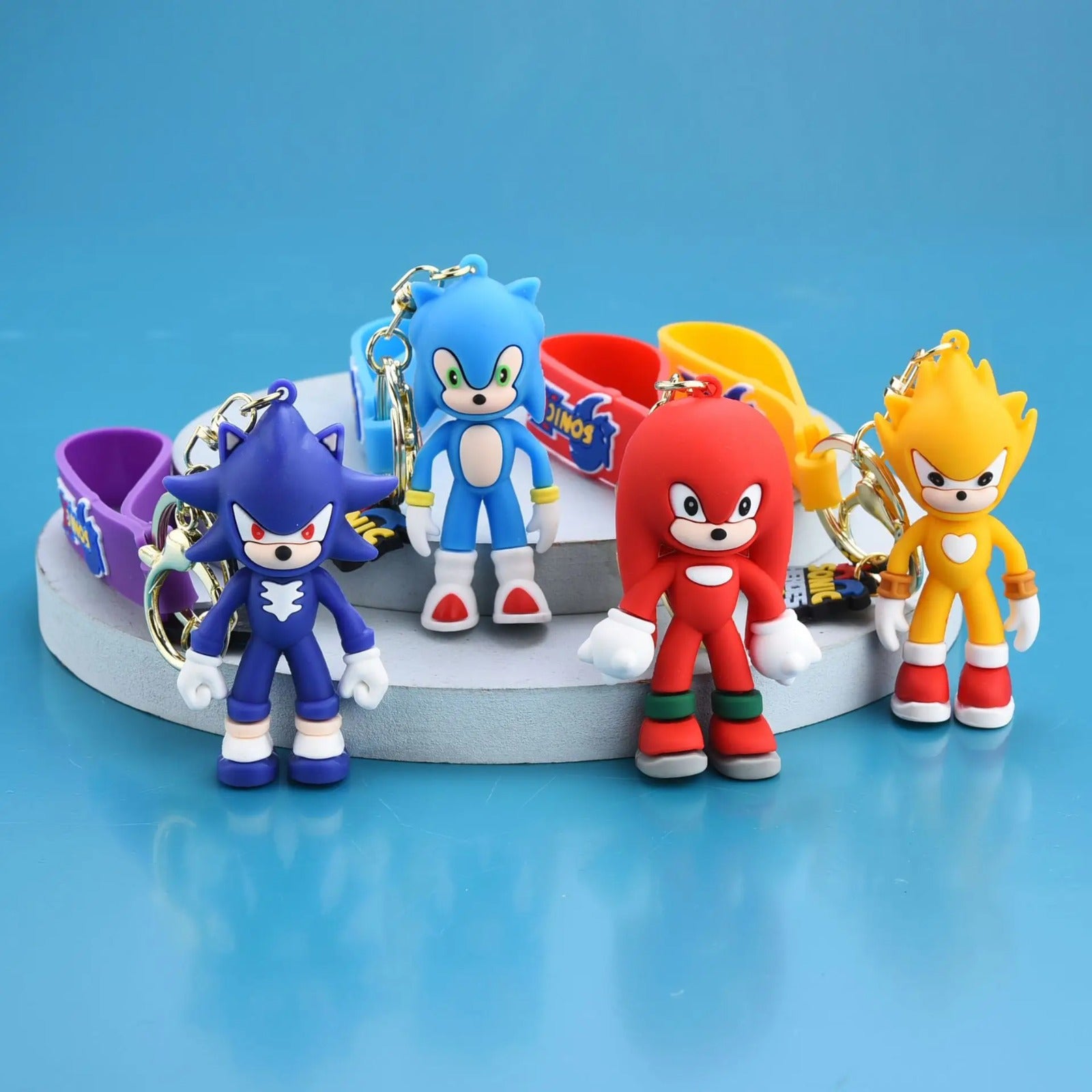 Sonic Characters Gold - Key Ring