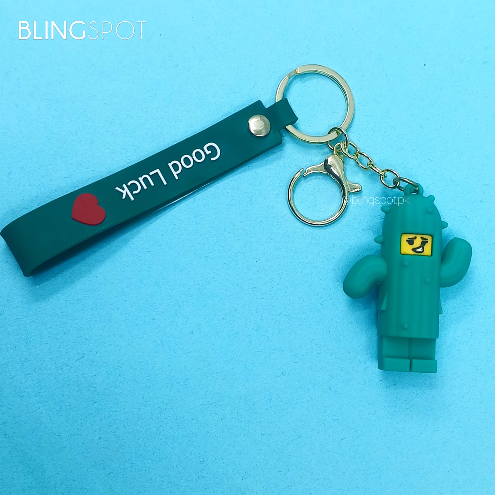 Lego Cactus Boy Gold - Key Ring