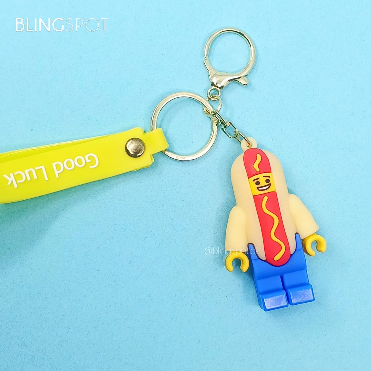 Lego Hot Dog Gold - Key Ring