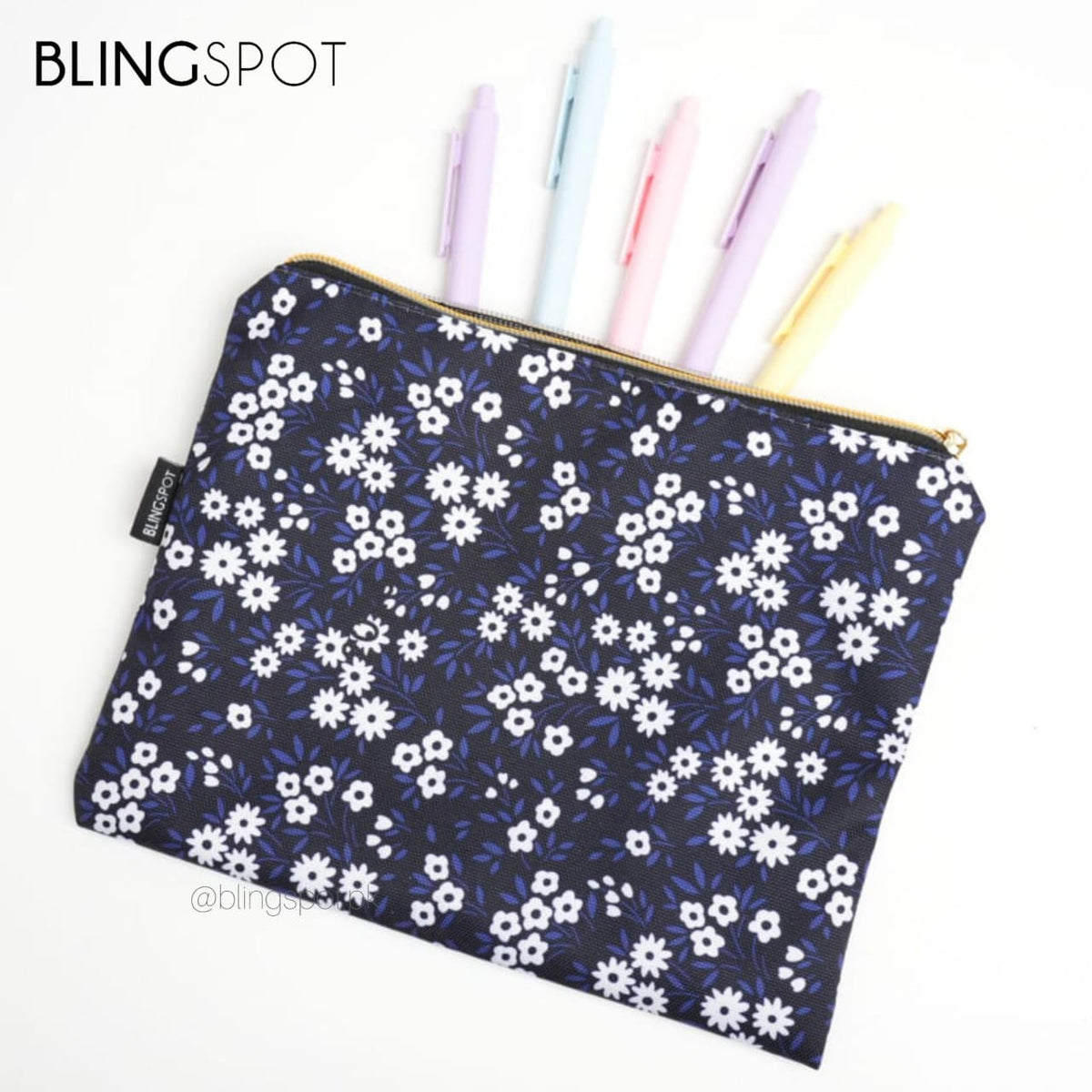 Daisy Flowers Large Capacity - Zipper Pouch