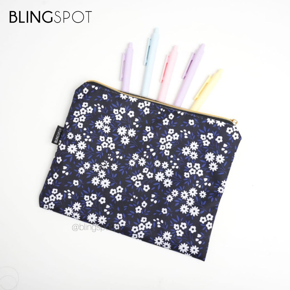 Daisy Flowers Large Capacity - Zipper Pouch